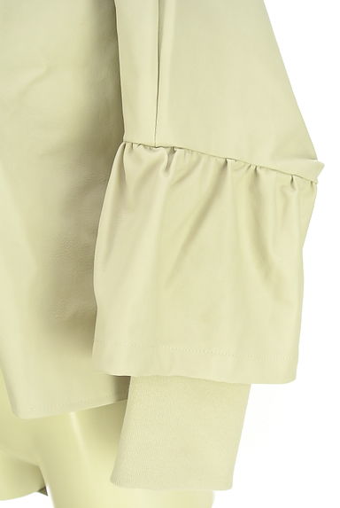 INTER PLANET（インタープラネット）の古着「ドルマンワイドエコレザージャケット（ブルゾン・スタジャン）」大画像５へ