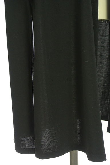 INTER PLANET（インタープラネット）の古着「バックプリーツシフォンロングニットカーデ（カーディガン・ボレロ）」大画像５へ