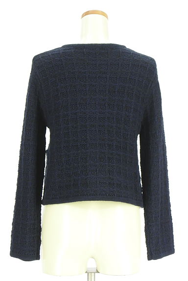 PROPORTION BODY DRESSING（プロポーションボディドレッシング）の古着「グラフチェック柄織ニットジャケット（ジャケット）」大画像２へ