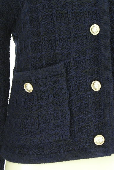 PROPORTION BODY DRESSING（プロポーションボディドレッシング）の古着「グラフチェック柄織ニットジャケット（ジャケット）」大画像５へ