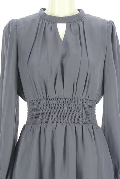 PROPORTION BODY DRESSING（プロポーションボディドレッシング）の古着「刺繍入りシフォンワンピース（ワンピース・チュニック）」大画像４へ