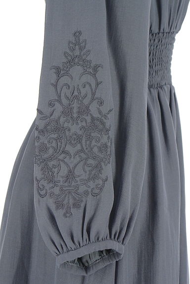 PROPORTION BODY DRESSING（プロポーションボディドレッシング）の古着「刺繍入りシフォンワンピース（ワンピース・チュニック）」大画像５へ