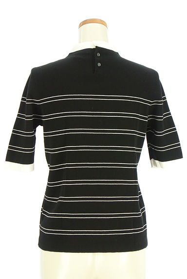 MACKINTOSH PHILOSOPHY（マッキントッシュ フィロソフィー）の古着「フェイク襟ボーダー柄ニットトップス（ニット）」大画像２へ