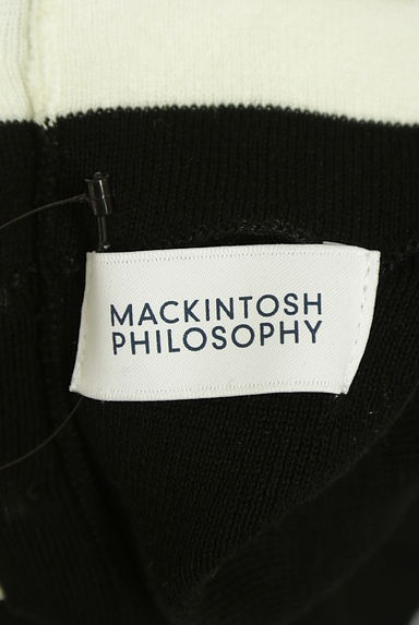 MACKINTOSH PHILOSOPHY（マッキントッシュ フィロソフィー）の古着「フェイク襟ボーダー柄ニットトップス（ニット）」大画像６へ