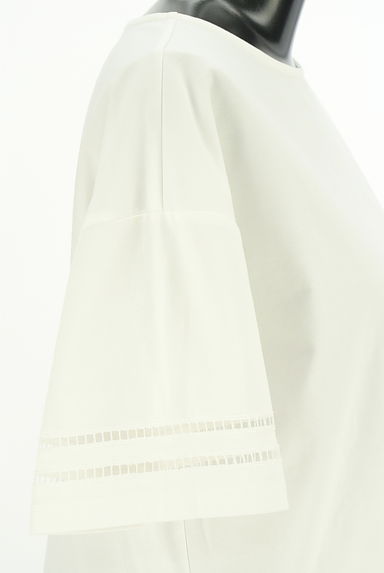 MACKINTOSH PHILOSOPHY（マッキントッシュ フィロソフィー）の古着「透かし編み刺繍ライン入り半袖カットソー（カットソー・プルオーバー）」大画像４へ