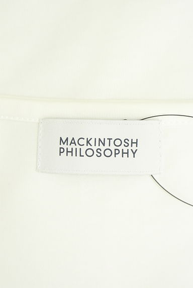 MACKINTOSH PHILOSOPHY（マッキントッシュ フィロソフィー）の古着「透かし編み刺繍ライン入り半袖カットソー（カットソー・プルオーバー）」大画像６へ