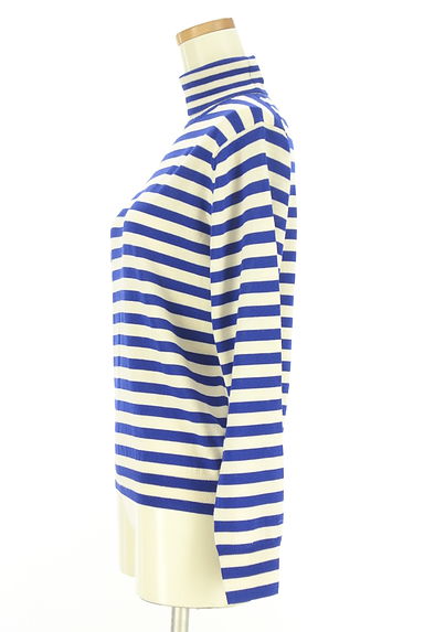 HUMAN WOMAN（ヒューマンウーマン）の古着「ボーダー柄タートルネックニットトップス（ニット）」大画像３へ