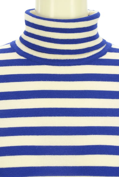 HUMAN WOMAN（ヒューマンウーマン）の古着「ボーダー柄タートルネックニットトップス（ニット）」大画像４へ