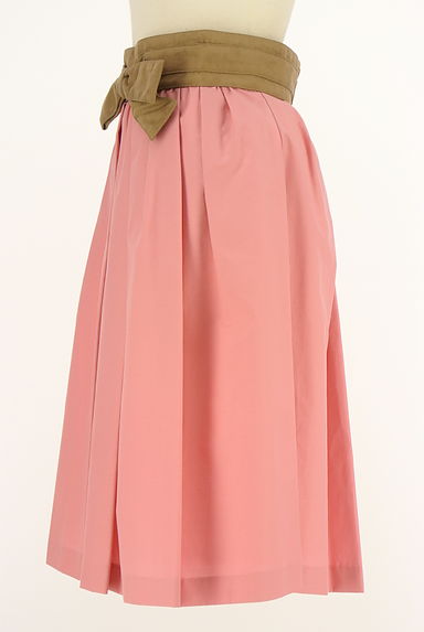 クリックで大画像表示 Apuweiser riche(アプワイザーリッシェ)の古着「スウェードベルト付きミディ丈フレアスカート(ロングスカート・マキシスカート)」大画像3へ