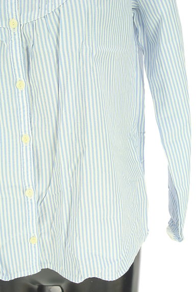 Samansa Mos2（サマンサモスモス）の古着「刺繍襟ストライプブラウス（ブラウス）」大画像５へ