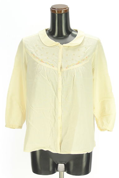 Samansa Mos2（サマンサモスモス）の古着「ehka sopo 花刺繍入り8分袖ブラウス（ブラウス）」大画像１へ