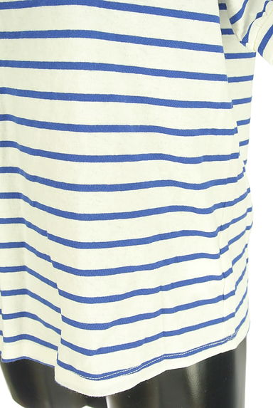 POU DOU DOU（プードゥドゥ）の古着「フリル襟ボーダーカットソー（カットソー・プルオーバー）」大画像５へ