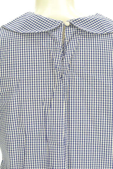 クリックで大画像表示 POU DOU DOU(プードゥドゥ)の古着「りぼん丸襟ギンガムチェックブラウス(カットソー・プルオーバー)」大画像5へ