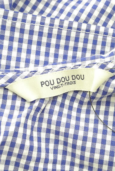 クリックで大画像表示 POU DOU DOU(プードゥドゥ)の古着「りぼん丸襟ギンガムチェックブラウス(カットソー・プルオーバー)」大画像6へ