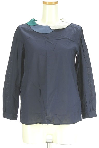 POU DOU DOU（プードゥドゥ）の古着「花びら襟ブラウス（カットソー・プルオーバー）」大画像１へ