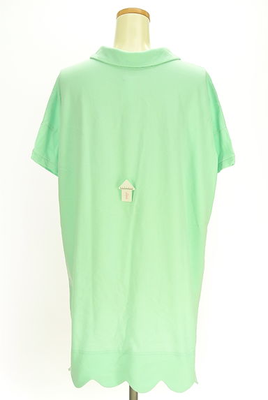 CHILD WOMAN（チャイルドウーマン）の古着「Dot and Stripes CHILD WOMAN ロングポロシャツ（ポロシャツ）」大画像４へ