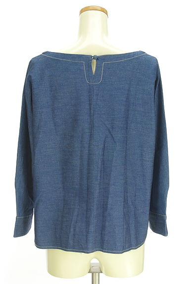 POU DOU DOU（プードゥドゥ）の古着「ストレッチデニムブラウス（カットソー・プルオーバー）」大画像２へ