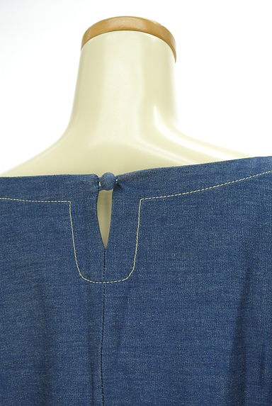 POU DOU DOU（プードゥドゥ）の古着「ストレッチデニムブラウス（カットソー・プルオーバー）」大画像４へ