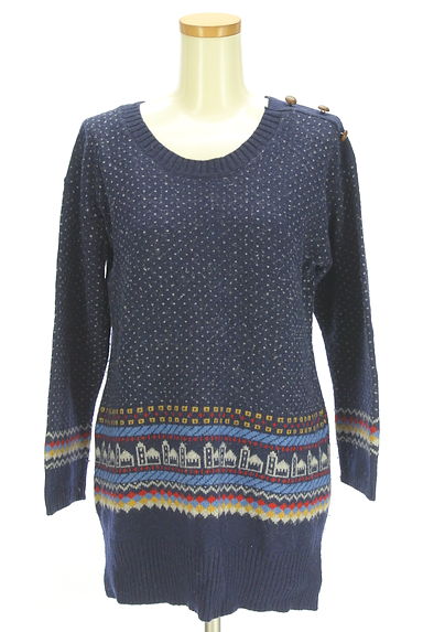 POU DOU DOU（プードゥドゥ）の古着「ミドル丈ドットニット（ニット）」大画像１へ