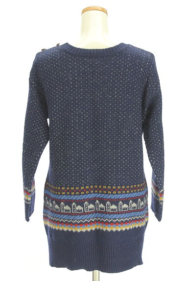 POU DOU DOU（プードゥドゥ）の古着「ミドル丈ドットニット（ニット）」大画像２へ