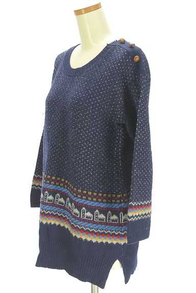 POU DOU DOU（プードゥドゥ）の古着「ミドル丈ドットニット（ニット）」大画像３へ