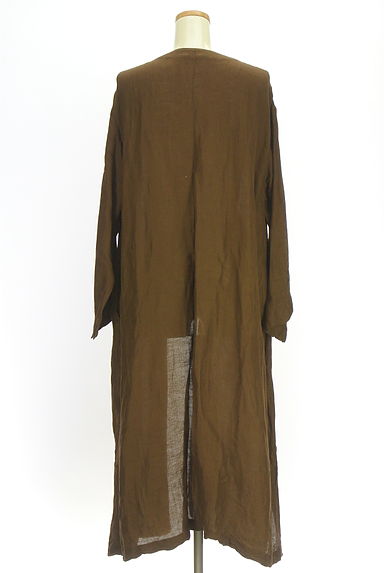 SLOBE IENA（スローブイエナ）の古着「フロントオープンロングリネンガウン（カーディガン・ボレロ）」大画像２へ