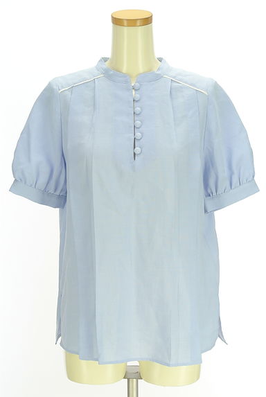 UNITED TOKYO（ユナイテッドトウキョウ）の古着「パフスリーブバンドカラーブラウス（カットソー・プルオーバー）」大画像１へ