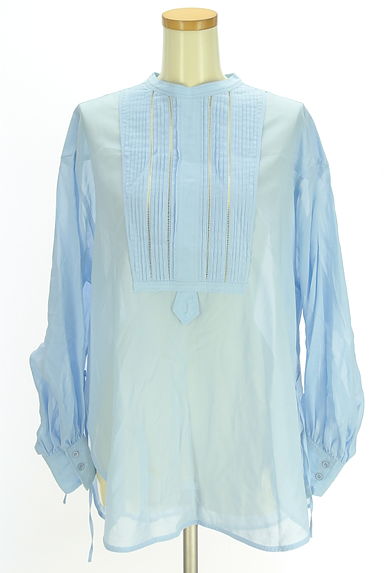 クリックで大画像表示 SHIPS(シップス)の古着「SHIPS 0 x ones ピンタックシアーブラウス(カットソー・プルオーバー)」大画像1へ