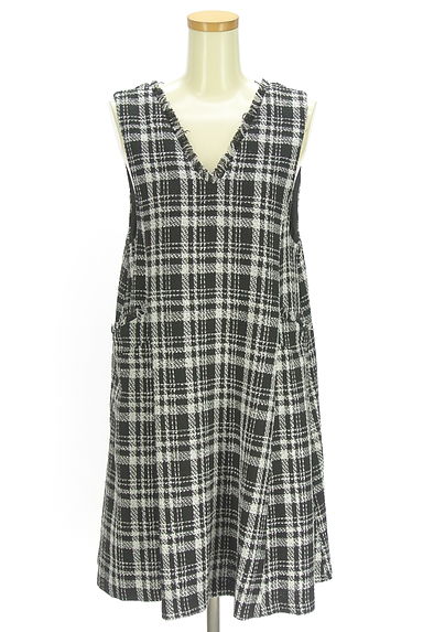 クリックで大画像表示 MISCH MASCH(ミッシュマッシュ)の古着「パールチェーン付き膝上ジャンパースカート(キャミワンピース)」大画像1へ