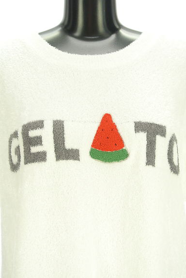 gelato pique（ジェラートピケ）の古着「もちふわロゴトップス（ニット）」大画像４へ