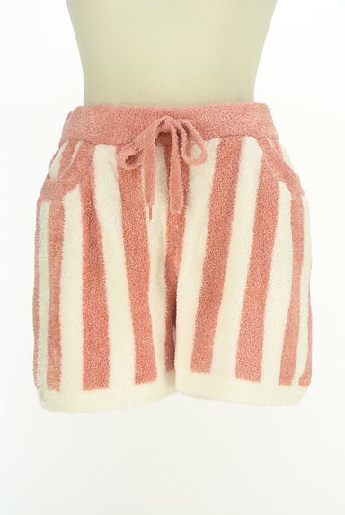 クリックで大画像表示 gelato pique(ジェラートピケ)の古着「もちふわストライプショートパンツ(ショートパンツ・ハーフパンツ)」大画像1へ