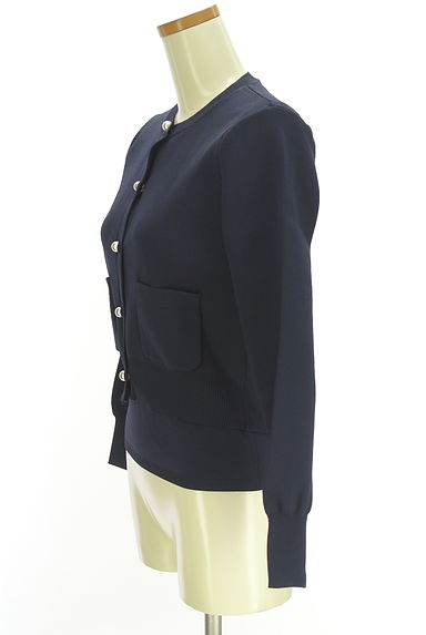 Apuweiser riche（アプワイザーリッシェ）の古着「無地ニット+パールボタンカーディガン（アンサンブル）」大画像３へ