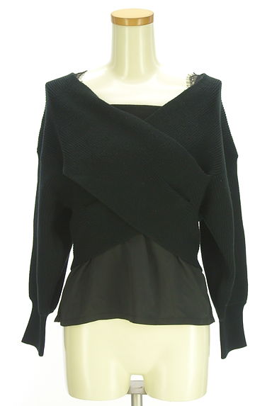 Apuweiser riche（アプワイザーリッシェ）の古着「クロップドニット+キャミ（アンサンブル）」大画像１へ