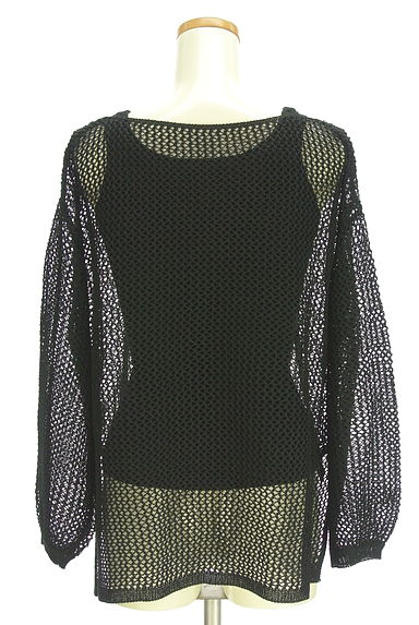 クリックで大画像表示 Apuweiser riche(アプワイザーリッシェ)の古着「オーバーサイズメッシュニット+タンク(アンサンブル)」大画像2へ