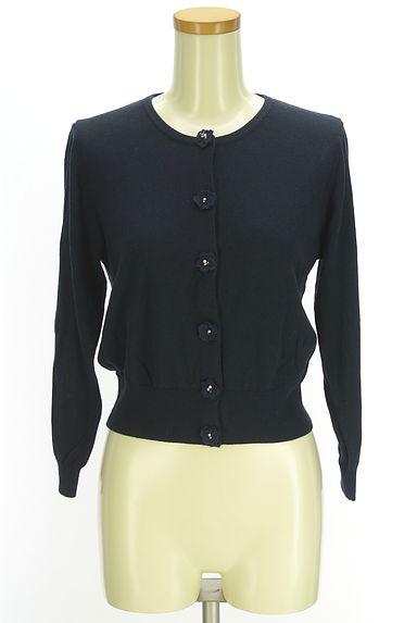 クリックで大画像表示 LAISSE PASSE(レッセパッセ)の古着「花刺繍飾り付きカーディガン(カーディガン・ボレロ)」大画像1へ