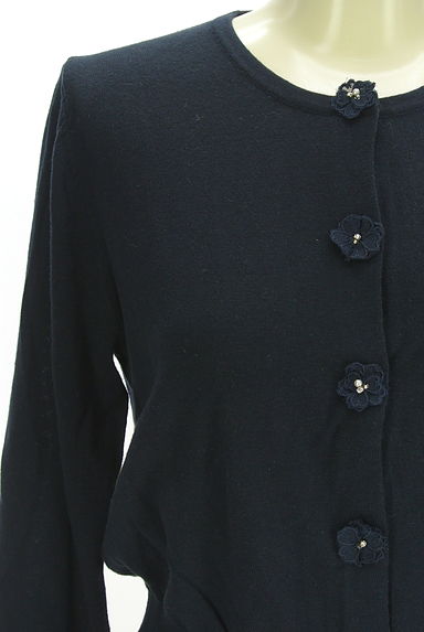 クリックで大画像表示 LAISSE PASSE(レッセパッセ)の古着「花刺繍飾り付きカーディガン(カーディガン・ボレロ)」大画像4へ