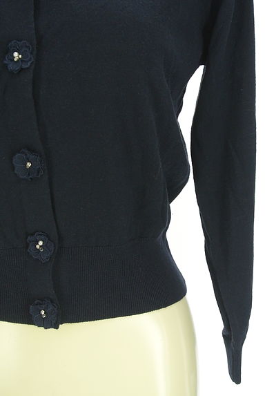 クリックで大画像表示 LAISSE PASSE(レッセパッセ)の古着「花刺繍飾り付きカーディガン(カーディガン・ボレロ)」大画像5へ