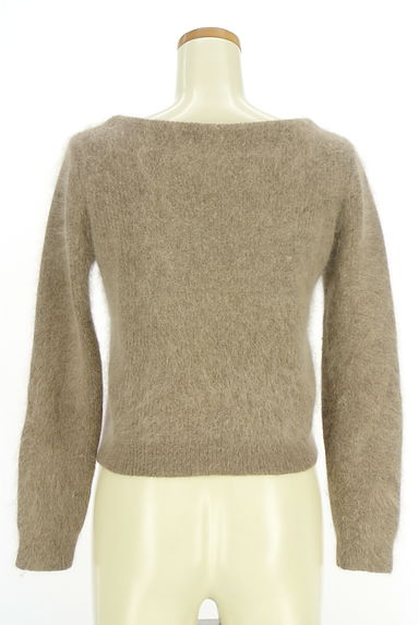 JILL by JILLSTUART（ジルバイジルスチュアート）の古着「レースレイヤード風Vネックシャギーニットトップス（ニット）」大画像２へ