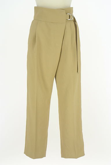 HUMAN WOMAN（ヒューマンウーマン）の古着「arrive paris by HUMAN WOMAN ベルト付きタックテーパードパンツ（パンツ）」大画像１へ