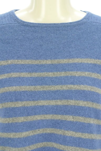 クリックで大画像表示 HUMAN WOMAN(ヒューマンウーマン)の古着「パネルボーダー柄ニットトップス(セーター)」大画像4へ