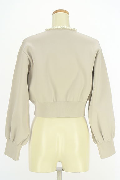 CELFORD（セルフォード）の古着「パール付きハイゲージニットブルゾン（カーディガン・ボレロ）」大画像２へ