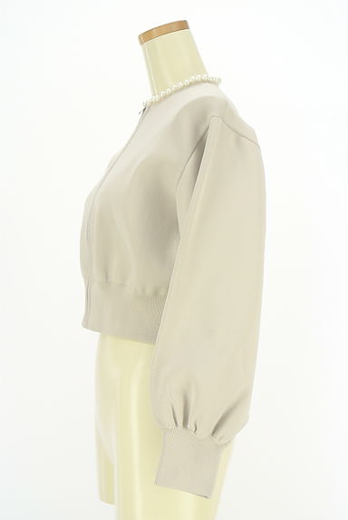 CELFORD（セルフォード）の古着「パール付きハイゲージニットブルゾン（カーディガン・ボレロ）」大画像３へ