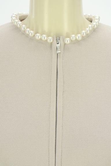 CELFORD（セルフォード）の古着「パール付きハイゲージニットブルゾン（カーディガン・ボレロ）」大画像４へ