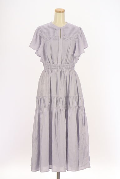 Her lip to（ハーリップトゥ）の古着「ノーカラーピンタックワンピース（ワンピース・チュニック）」大画像１へ