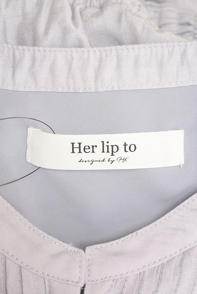 Her lip to（ハーリップトゥ）の古着「ノーカラーピンタックワンピース（ワンピース・チュニック）」大画像６へ