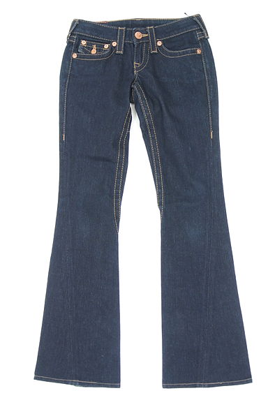 TRUE RELIGION（トゥルーレリジョン）の古着「ブーツカットステッチデニムパンツ（デニムパンツ）」大画像１へ