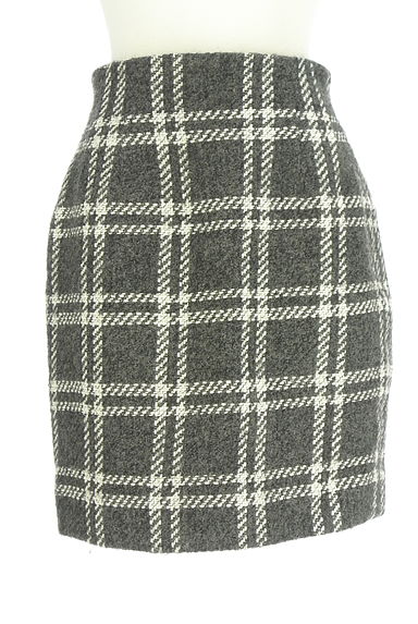 クリックで大画像表示 LAUTREAMONT(ロートレアモン)の古着「チェック柄ウール混タイトスカート(スカート)」大画像1へ
