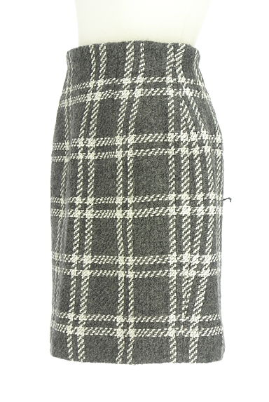 クリックで大画像表示 LAUTREAMONT(ロートレアモン)の古着「チェック柄ウール混タイトスカート(スカート)」大画像3へ