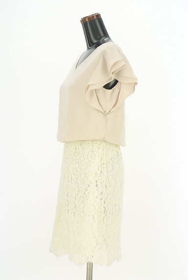 MISCH MASCH（ミッシュマッシュ）の古着「レース切替ノースリワンピース（ワンピース・チュニック）」大画像３へ