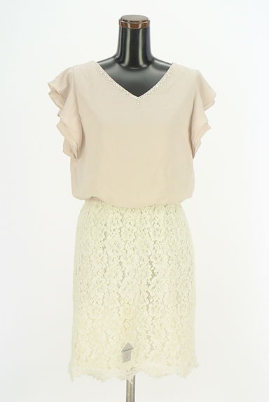 MISCH MASCH（ミッシュマッシュ）の古着「レース切替ノースリワンピース（ワンピース・チュニック）」大画像４へ